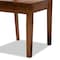 Baxton Studio Liese Modern and Contemporary Transitional Walnut Brown Finished Wood 5-Piece Dining Set 178-11383-10891-Zoro - alternate 2